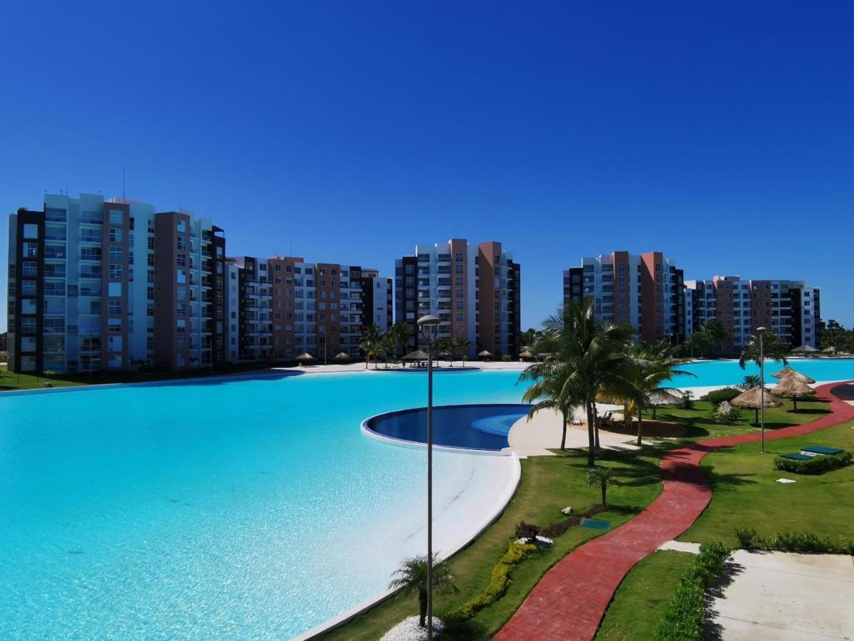 Hermoso Departamento En Dreams Lagoons Cancún Exteriör bild